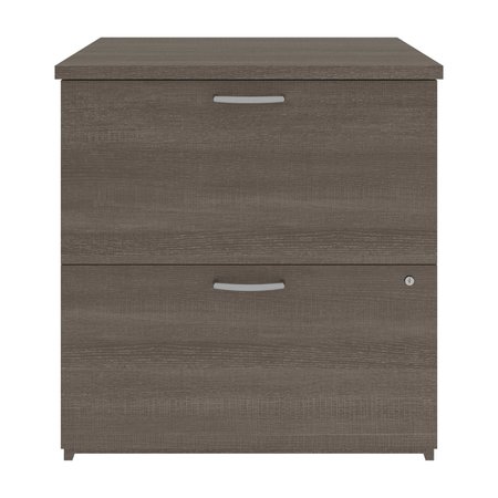 Bestar Bestar Universel 29W Lateral File Cabinet  in bark grey 46630-1147